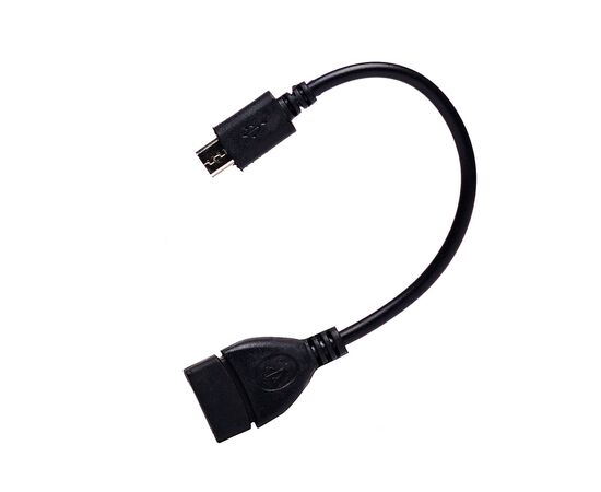  Кабель OTG - micro USB RockBox 10 см, чёрный 