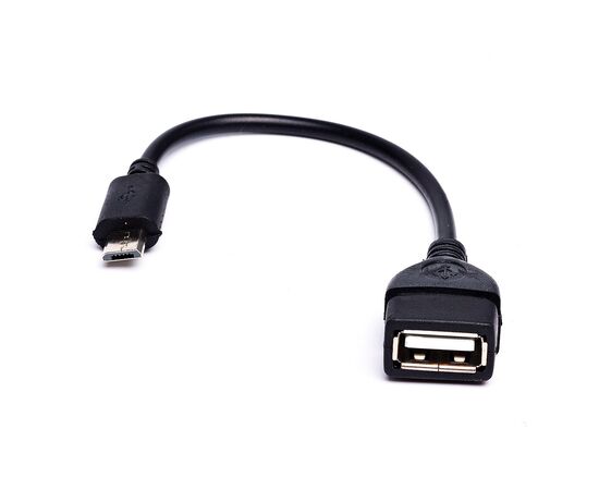  Кабель OTG - micro USB RockBox 10 см, чёрный 