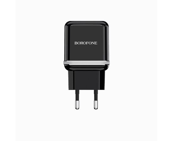  Адаптер Сетевой с кабелем Borofone BA25A Outstanding 2USB/5V/2.4A +micro USB (white) 