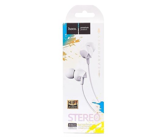  Проводные наушники с микрофоном внутриканальные Hoco M60 Perfect sound universal (white) 