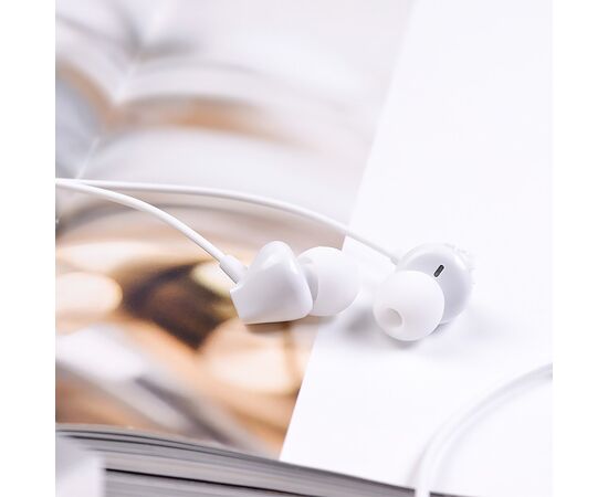  Проводные наушники с микрофоном внутриканальные Hoco M60 Perfect sound universal (white) 