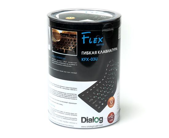  Клавиатура Dialog Flex KFX-03U USB (black) 