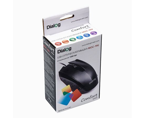  Мышь оптическая Dialog Comfort MOC-19U (black) 