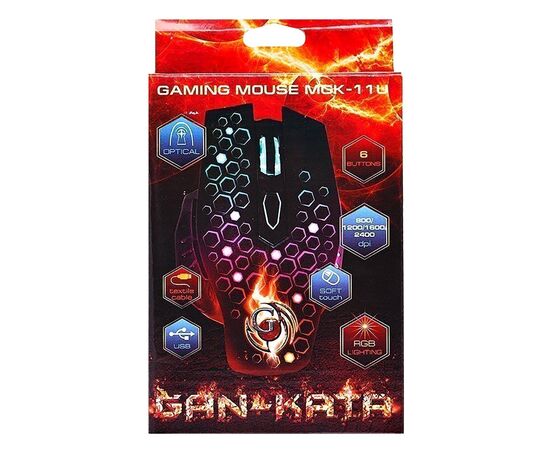  Мышь оптическая Dialog Gan-Kata MGK-11U  (black) 