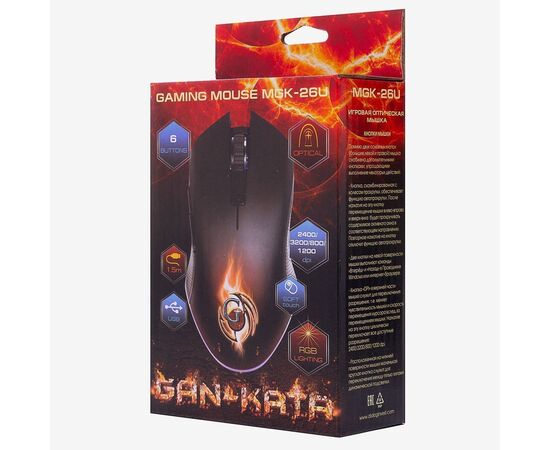  Мышь оптическая Dialog Gan-Kata MGK-26U (black) 