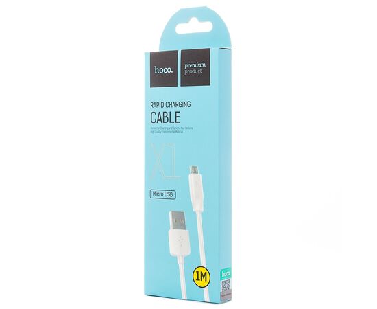  Кабель USB - micro USB Hoco X1 Rapid для HTC/Samsung (100 см) (white) 
