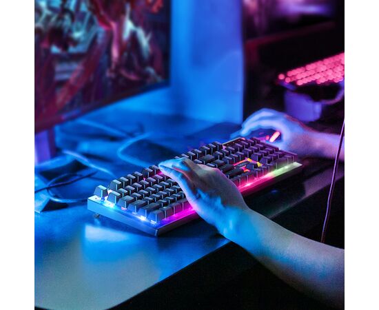  Игровая клавиатура и мышь HOCO GM18 Luminous, черный, Russian version 
