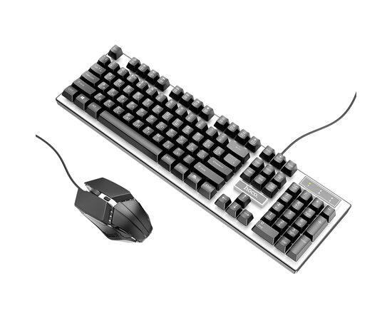  Игровая клавиатура и мышь HOCO GM18 Luminous, черный, Russian version 