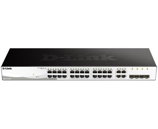  Коммутатор D-Link DGS-1210-28/F3A с 24 портами 10/100/1000Base-T и 4 комбо-портами 100/1000Base-T/SFP 