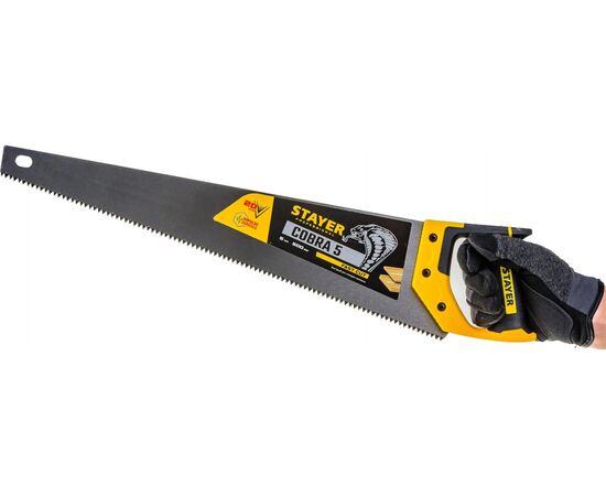  Ножовка по дереву пила Stayer Cobra 5 1506-50 z02 5 TPI/500 мм 