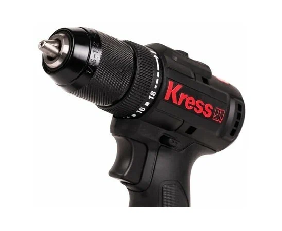  Дрель-шуруповерт аккумуляторный KRESS KU212.1 20V 2Ачx2 ЗУ Сумка+коробка 