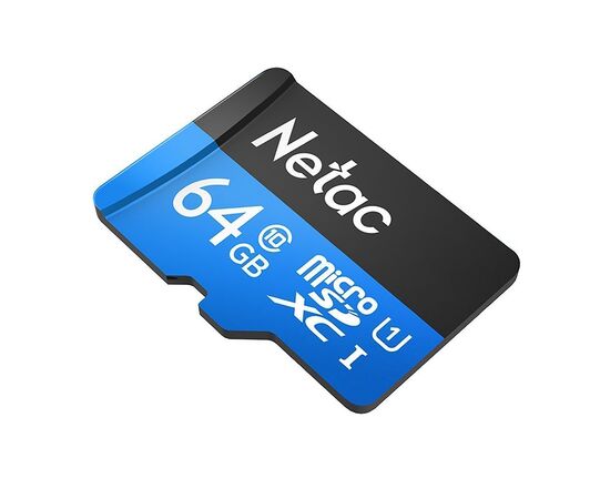  Карта флэш-памяти MicroSD 64 Гб Netac P500  Standard  UHS-I (90 Mb/s) без адаптера (Class 10)4(222573) 