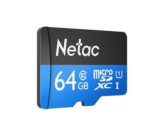  Карта флэш-памяти MicroSD 64 Гб Netac P500  Standard  UHS-I (90 Mb/s) без адаптера (Class 10)4(222573) 