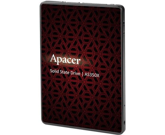  SSD Apacer PANTHER AS350X (AP256GAS350XR-1) 256Gb SATA 2.5" 7mm, R560/W540 Mb/s, IOPS 80K, MTBF 1,5M, 3D NAND, Retail 