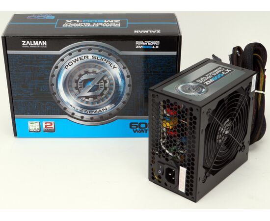  Блок питания ZALMAN ZM600-LXII, 600W, ATX12V v2.3, APFC, 12cm Fan, Ret 