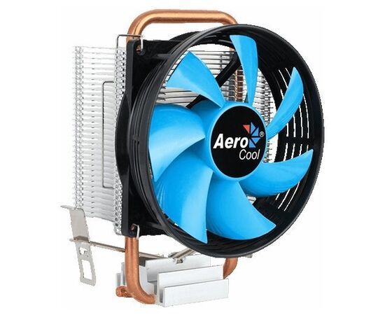  Охладитель AeroCool Verkho 1-3P, Multi Sockets, 1 теплотрубка, TPD 100W, 3-pin, fan Ф90x25mm, 2300rpm, 27,6 dBA, 59.9 CFM, HDA (гидродинамический подшипник), MTBF 60000hrs 