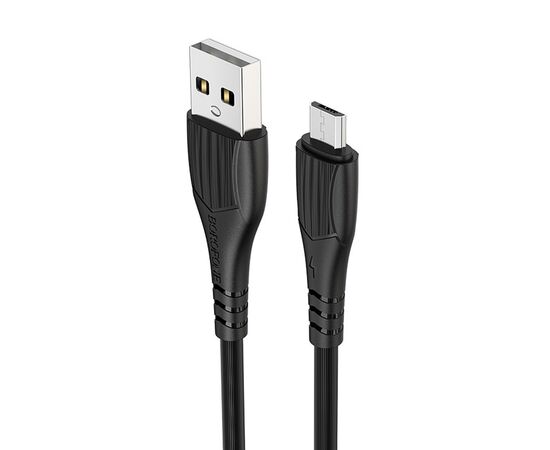  Кабель USB - micro USB Borofone BX37 Wieldy 100см 2,4A  (black) (122821) 