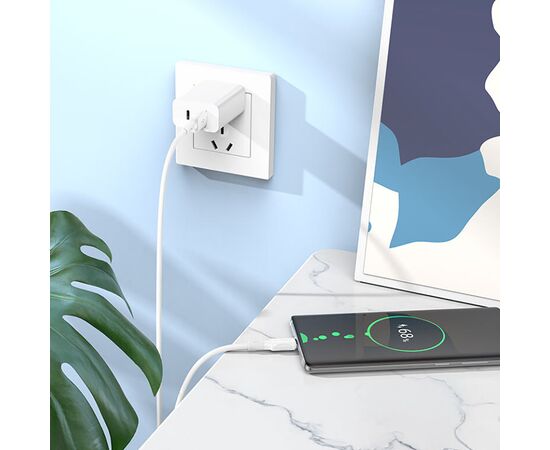  Кабель USB - Type-C Borofone BX80 100см 2,4A (white) (217578) 