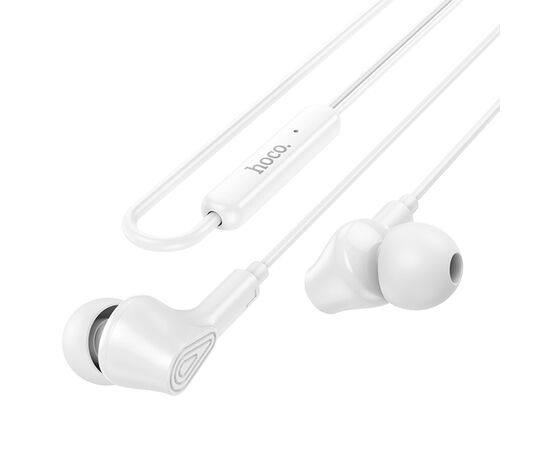  Проводные наушники HOCO M102 Ingenious, Jack 3.5mm, 1.2 м, белый 