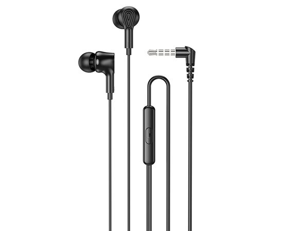  Проводные наушники HOCO M102 Ingenious, Jack 3.5mm, 1.2 м, черный 