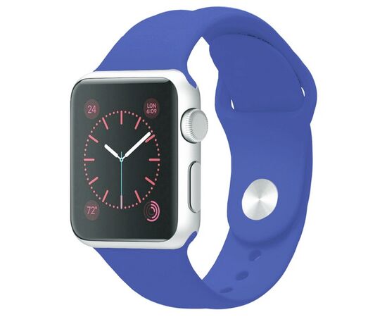  Ремешок Krutoff Silicone для Apple Watch 38/40/41mm M/L (royal blue) 21 