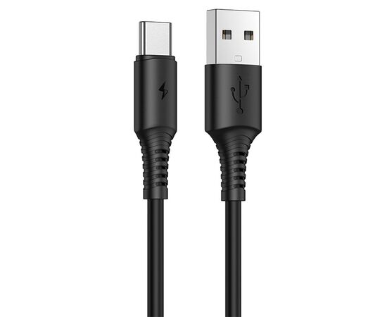  Кабель USB BOROFONE BX47 Coolway USB - Type-C, 2.4А, 1 м, черный 