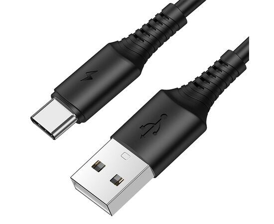  Кабель USB BOROFONE BX47 Coolway USB - Type-C, 2.4А, 1 м, черный 