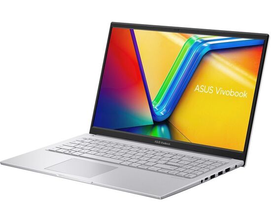  Ноутбук Asus Vivobook 15 X1504VA-BQ895 Core 5 120U 16Gb SSD512Gb Intel Graphics 15.6" IPS FHD (1920x1080) noOS silver WiFi BT Cam (90NB13Y2-M00880) 