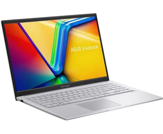  Ноутбук Asus Vivobook 15 X1504VA-BQ895 Core 5 120U 16Gb SSD512Gb Intel Graphics 15.6" IPS FHD (1920x1080) noOS silver WiFi BT Cam (90NB13Y2-M00880) 