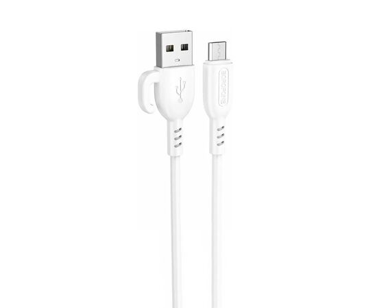  Кабель USB - micro USB Borofone BX91 100см 2,4A (white) (217412) 