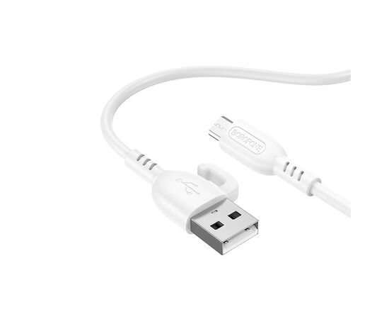  Кабель USB - micro USB Borofone BX91 100см 2,4A (white) (217412) 
