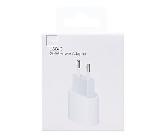  Адаптер Сетевой ORG MHJ83ZM/A Type-C 3A/20W (B) (white) (221608) 