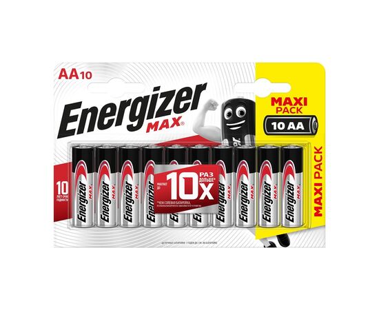  Элемент питания ENERGIZER  LR6 Max (10 бл)   (120) 