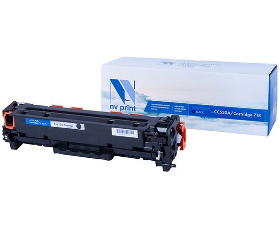  Картридж совместимый NVPrint NV-CC530A/718Bk HP CC530A/Canon 718 Black дляLJ Color CP2025/Canon i-SENSYSLBP-7200C(3500k) 