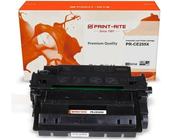  Картридж лазерный Print-Rite TFHAPHBPU1J CE255X (PR-CE255X) black ((12500стр.) для HP LJ P3015) 