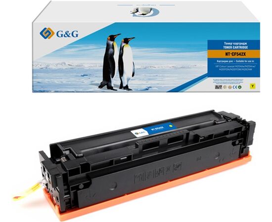  Картридж лазерный G&G GG-CF542X желтый 2500стр для HP CLJ M254dw/M254nw/M281FDN/M281FDW/M280NW 