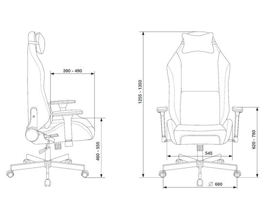  Кресло Knight N1 Fabric Light-28 (Knight N1 SKY) серо-голубой 