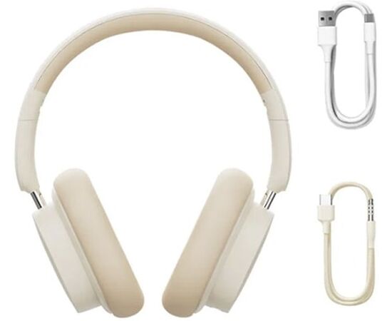  Наушники полноразмерные bluetooth Baseus Bowie D05 Creamy White 