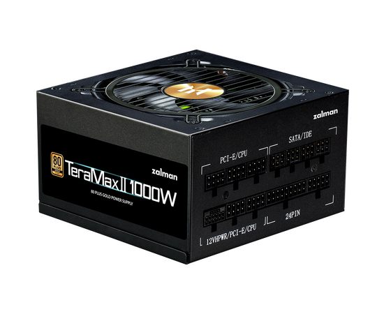  Блок питания Zalman ZM1000-TMX2, 1000W, ATX12V v3.0, APFC, 12cm Fan, 80+ Gold Gen5, Full Modular, Retail 