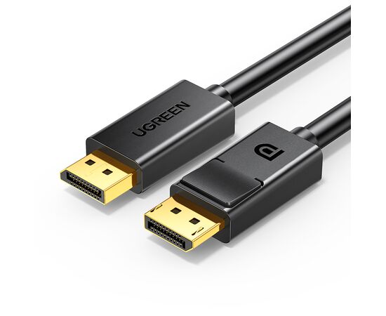  Кабель UGREEN DP102 10244 DP 1.2 Male to Male Cable 1m Black 