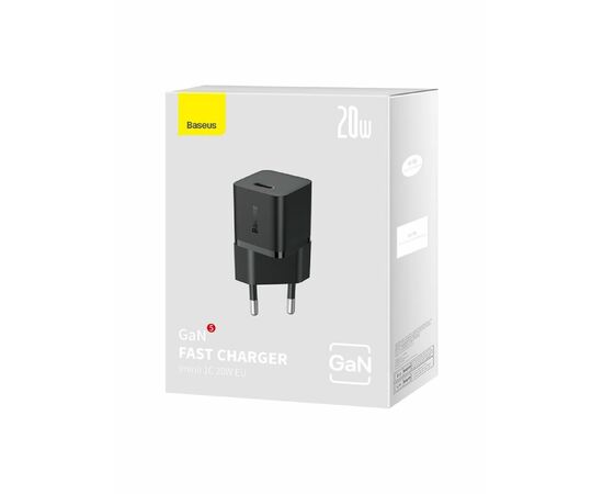  СЗУ Baseus GaN5 CCGN050101 Fast Charger mini 1C 20W EU Black 