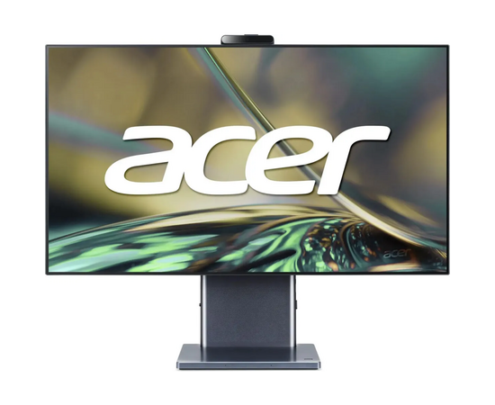  Моноблок Acer Aspire S27-1755 (DQ.BKECD.001) 27" WQHD i7 1260P (1.5) 16Gb SSD512Gb Iris Xe CR noOS GbitEth WiFi BT 135W клавиатура мышь Cam серый 