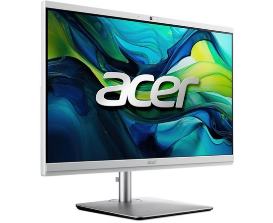  Моноблок Acer Aspire C24-195ES (DQ.BM5CD.001) 23.8" Full HD Core Ultra 7 155U (1.7) 16Gb SSD512Gb UHDG CR Eshell GbitEth 180W клав. мышь серебристый 