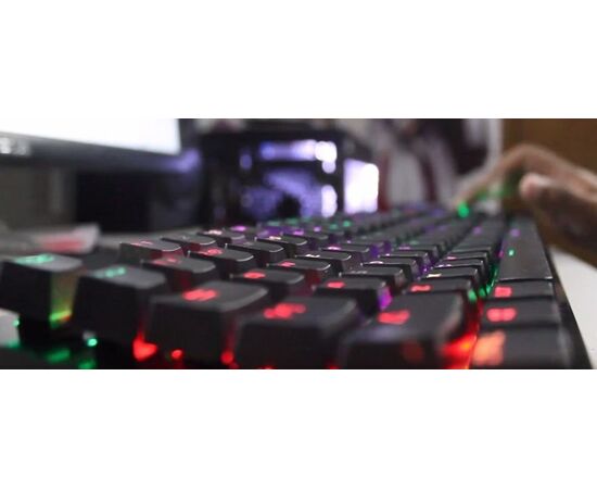  Клавиатура A4Tech Bloody B820R Blue S механическая черный USB for gamer LED (B820R BLACK (BLUE SWITCH)) 