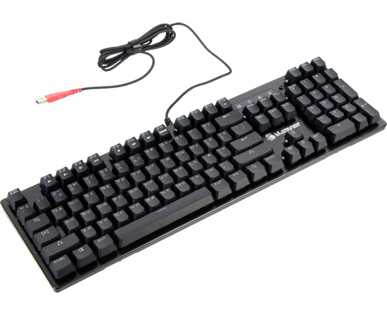  Клавиатура A4Tech Bloody B820R Blue S механическая черный USB for gamer LED (B820R BLACK (BLUE SWITCH)) 