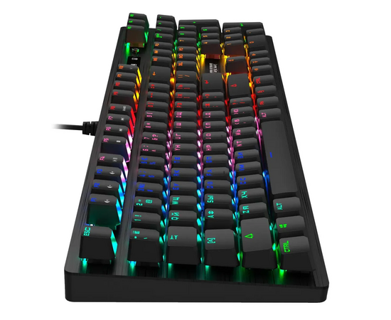  Клавиатура A4Tech Bloody B820R Blue S механическая черный USB for gamer LED (B820R BLACK (BLUE SWITCH)) 