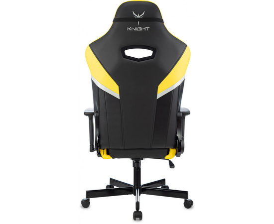  Кресло игровое Knight Thunder 5X Y черный/желтый эко.кожа 