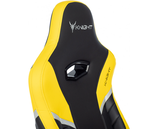  Кресло игровое Knight Thunder 5X Y черный/желтый эко.кожа 