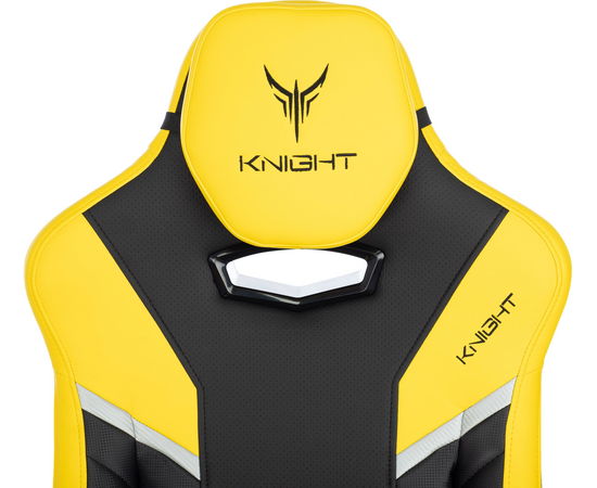  Кресло игровое Knight Thunder 5X Y черный/желтый эко.кожа 