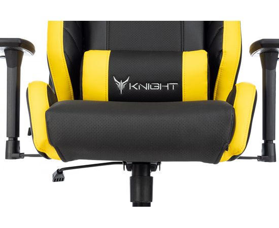  Кресло игровое Knight Thunder 5X Y черный/желтый эко.кожа 
